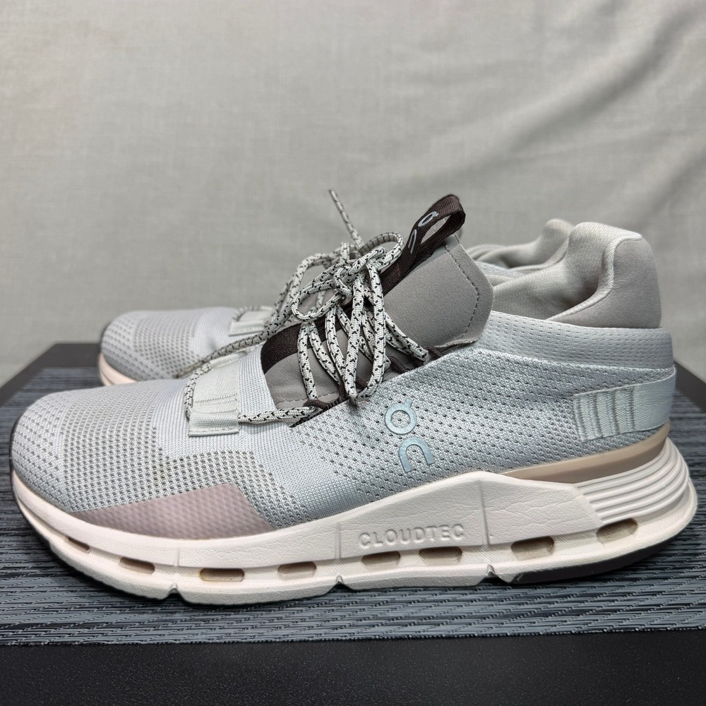 On Cloud Cloudnova Running Shoes - Womens 9 - Gray Rose Pearl Shell 26.98124